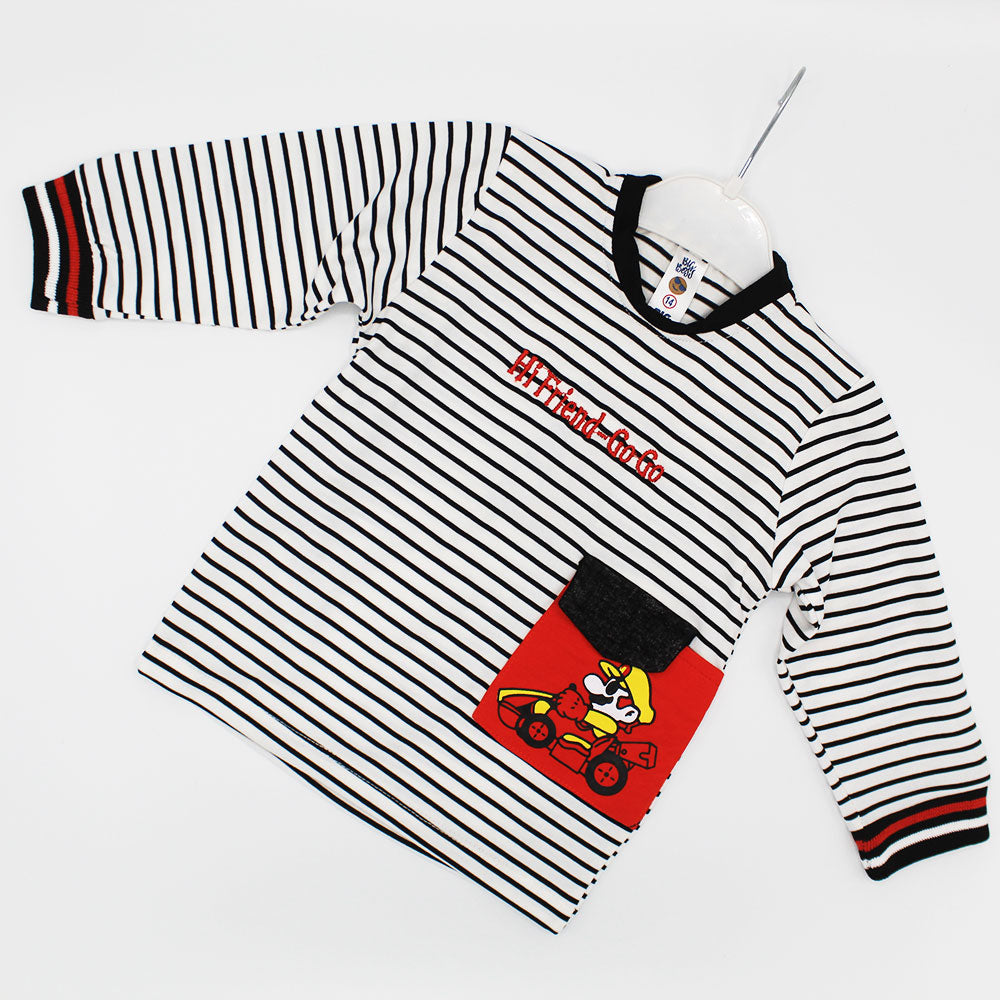 Baby Kids Hi Friend Mario Long Sleeve Pullover Sweatshirt for 9 Months - 3 Years
