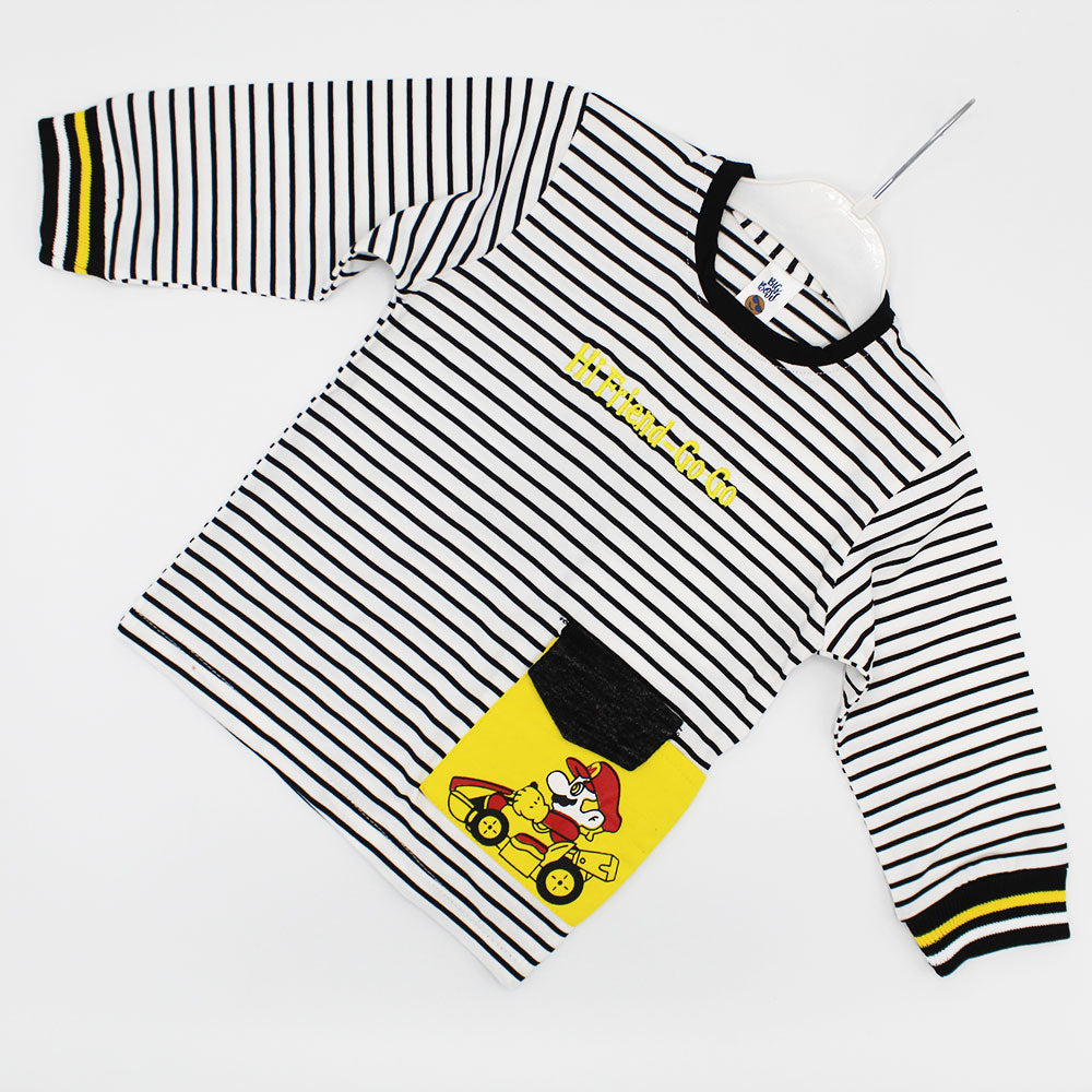 Baby Kids Hi Friend Mario Long Sleeve Pullover Sweatshirt for 9 Months - 3 Years