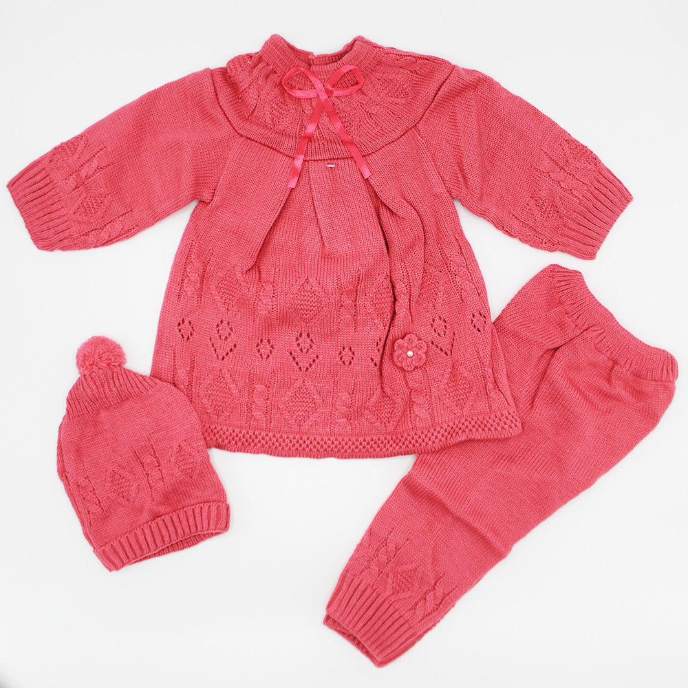 Newborn baby girl woolen clothes best sale