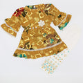 Girl Full Sleeves High Neck Style Dress with Trouser Pant for 12 Months - 3 Years