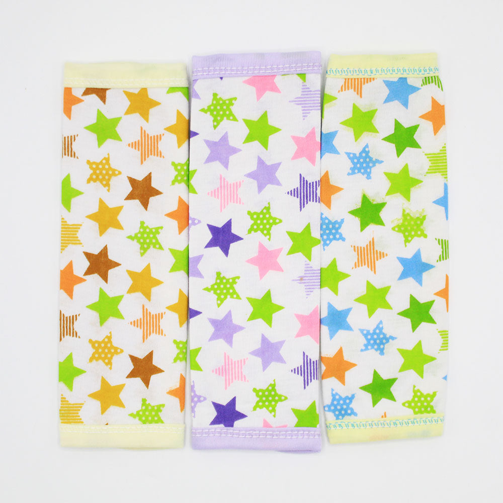 Baby 3 Pcs Pack Soft Cotton Printed Face Towel Set