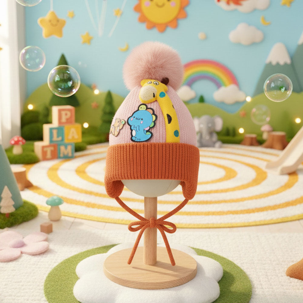 Soft Rabbit Wool Hat for 0–3 Years