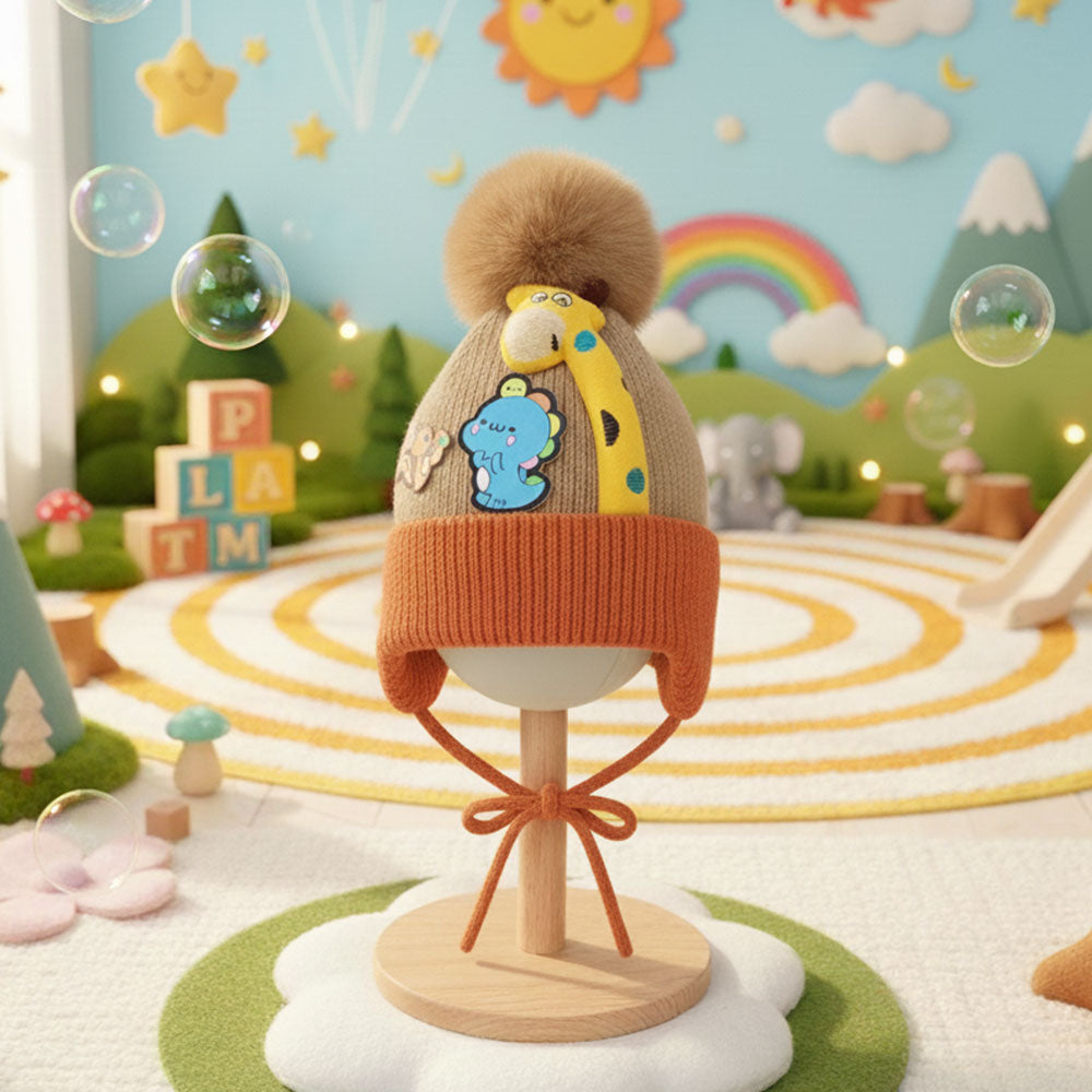 Soft Rabbit Wool Hat for 0–3 Years