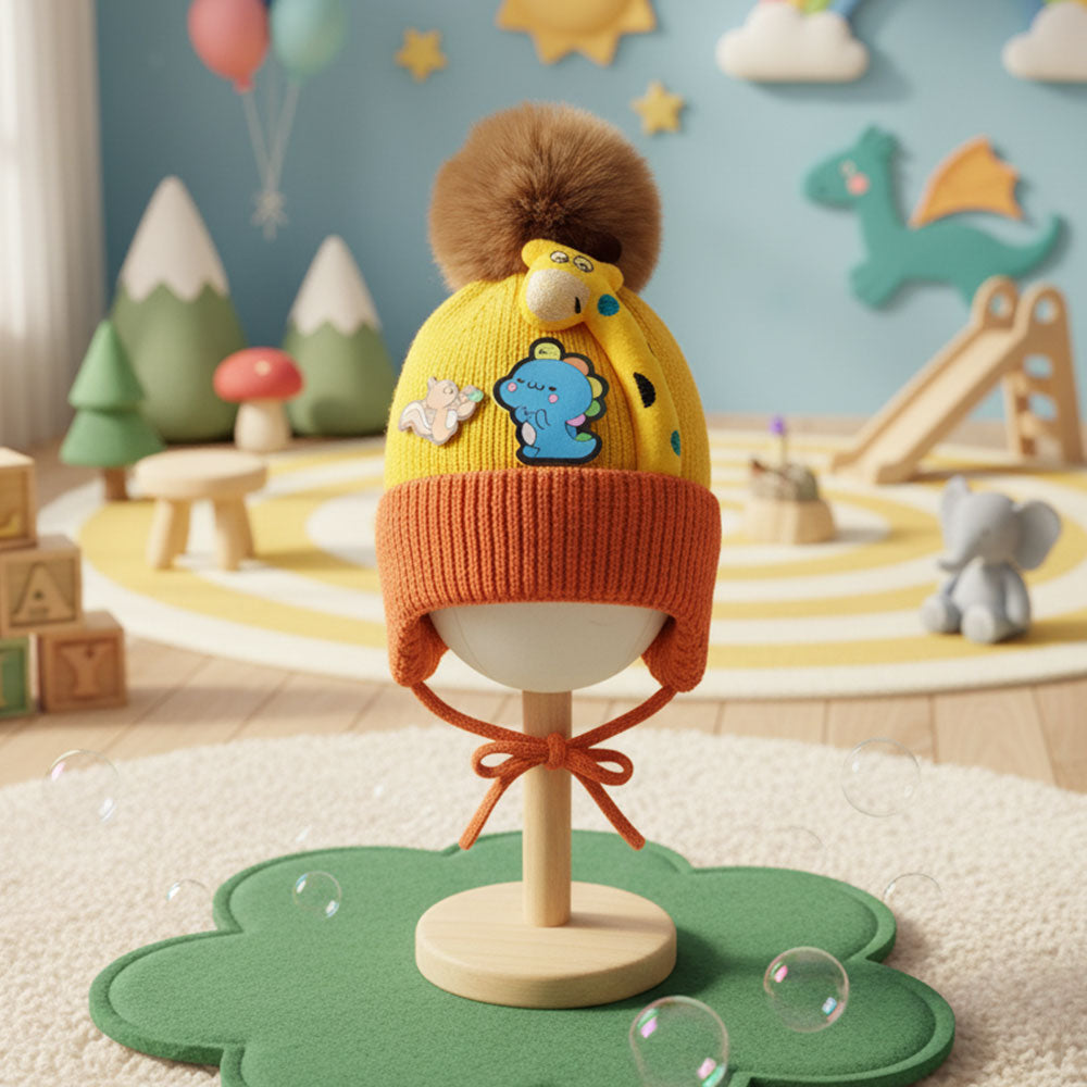 Soft Rabbit Wool Hat for 0–3 Years