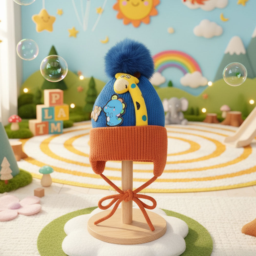 Soft Rabbit Wool Hat for 0–3 Years