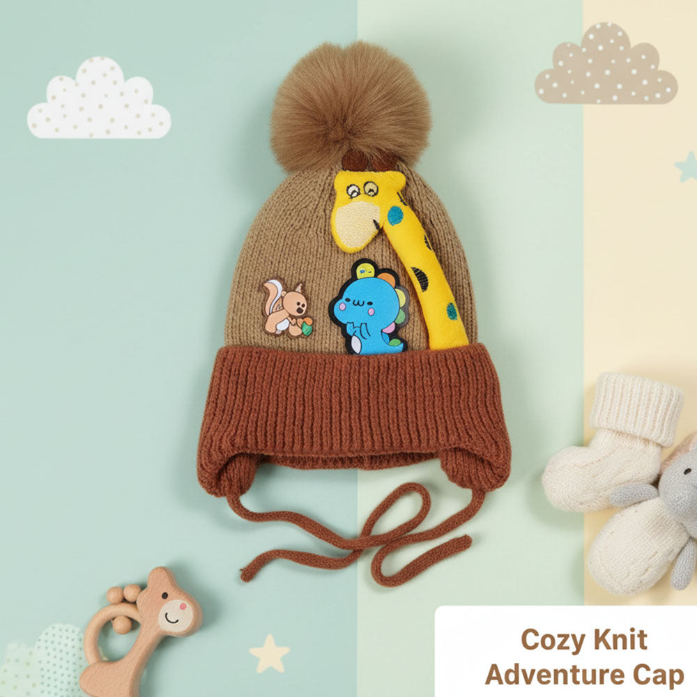 Soft Rabbit Wool Hat for 0–3 Years