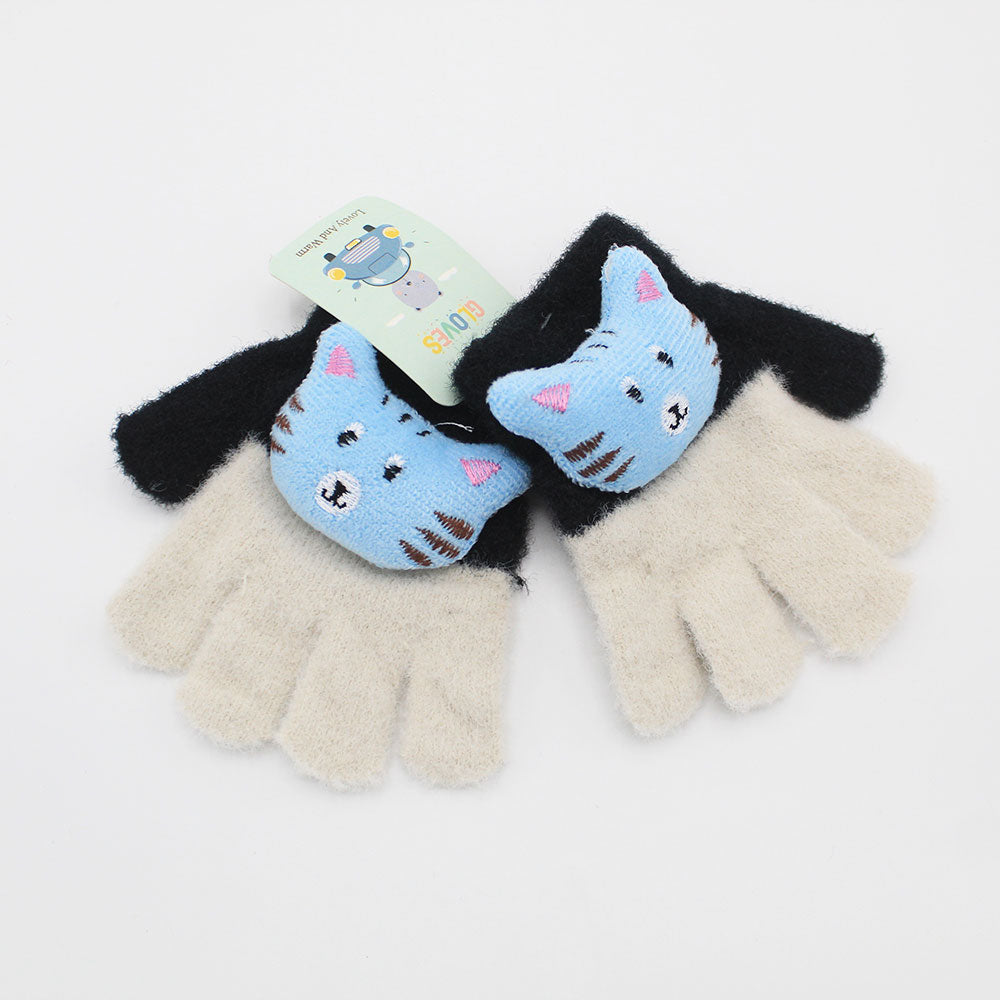 Imported Winter Baby Kids Cute Character Rabbit Wool Gloves Cartoon Gloves for 0-4 Years