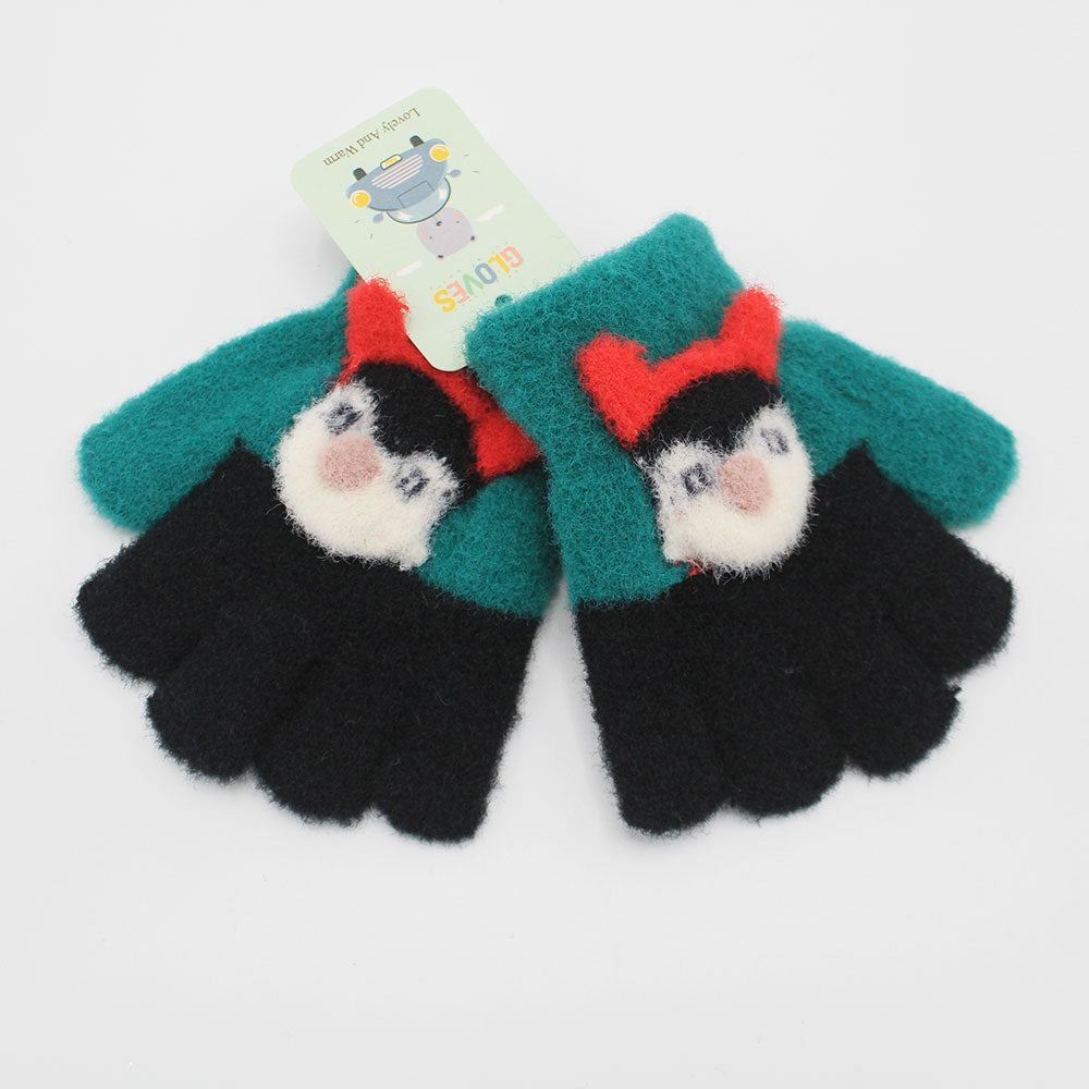 Imported Winter Baby Kids Cute Character Rabbit Wool Gloves Cartoon Gloves for 0-4 Years