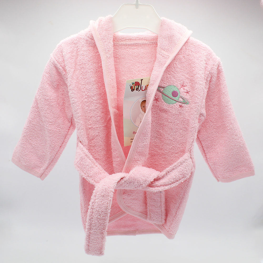 Baby Kids Bath Robe Bath Gown Towel with Full Sleeves and Hood for 0 to 18 Months