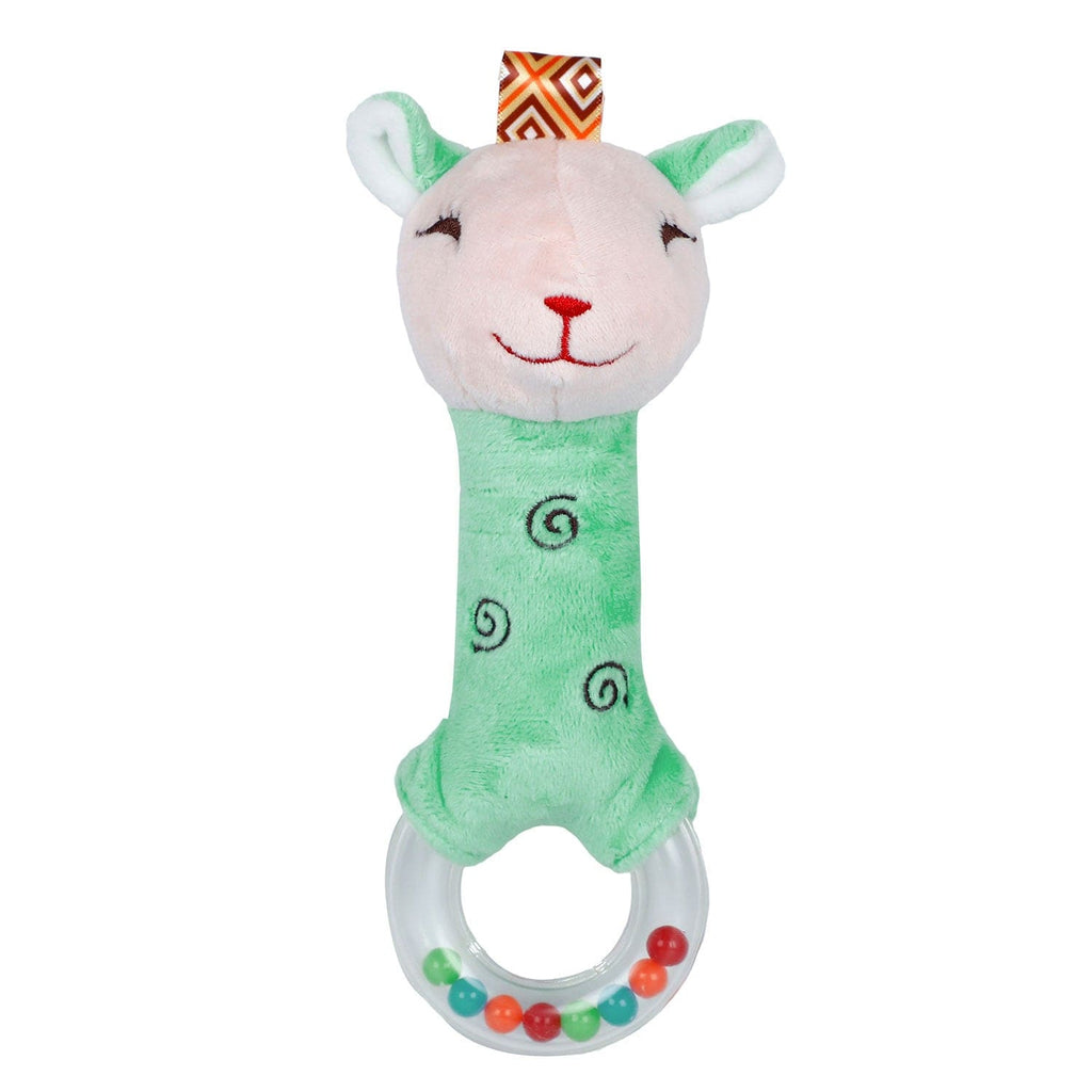 Imported Super Soft Bear Soft Toy Squeaker Sound Handheld Rattle Toy