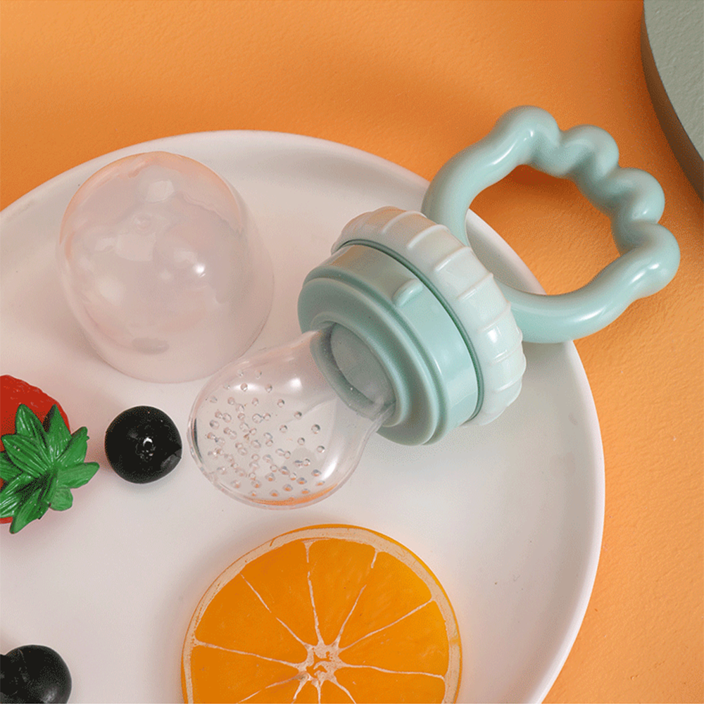 Imported Baby Fresh Fruit Pacifier Strawberry Shape Silicone Nipple Food Feeder