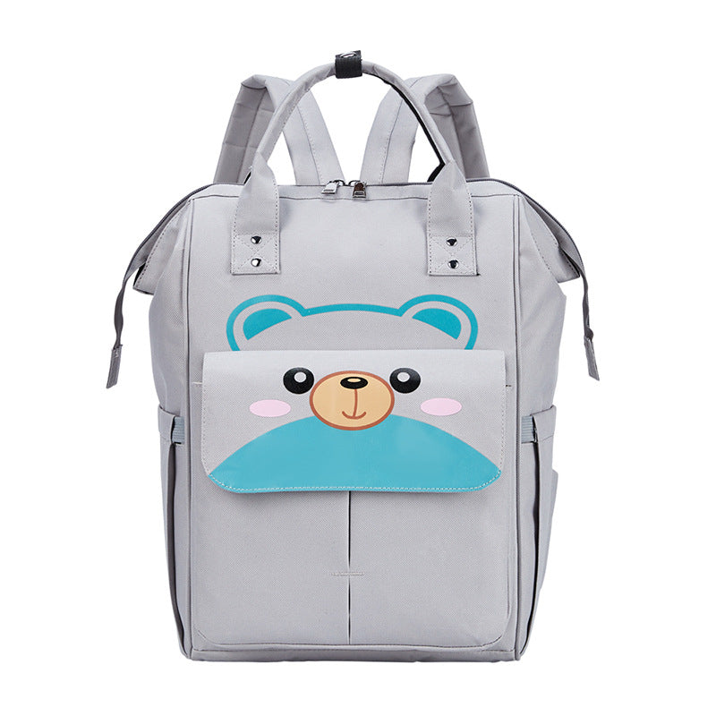 Imported Waterproof Baby Diaper Bag Cute Bear Large Capacity Backpack