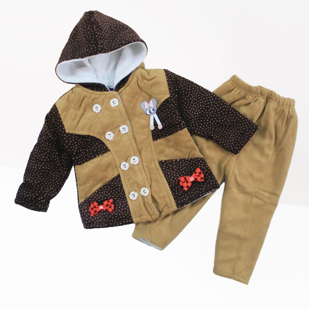 Baby Winter Warm Full Double Button Hoodie Suit for 0-6 months - High Quality Stuff