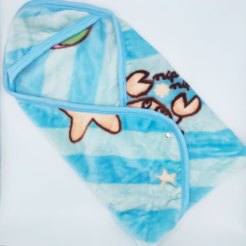 Baby Blanket 2 in 1 Baby Berry Embossed Hood & Cot Blanket