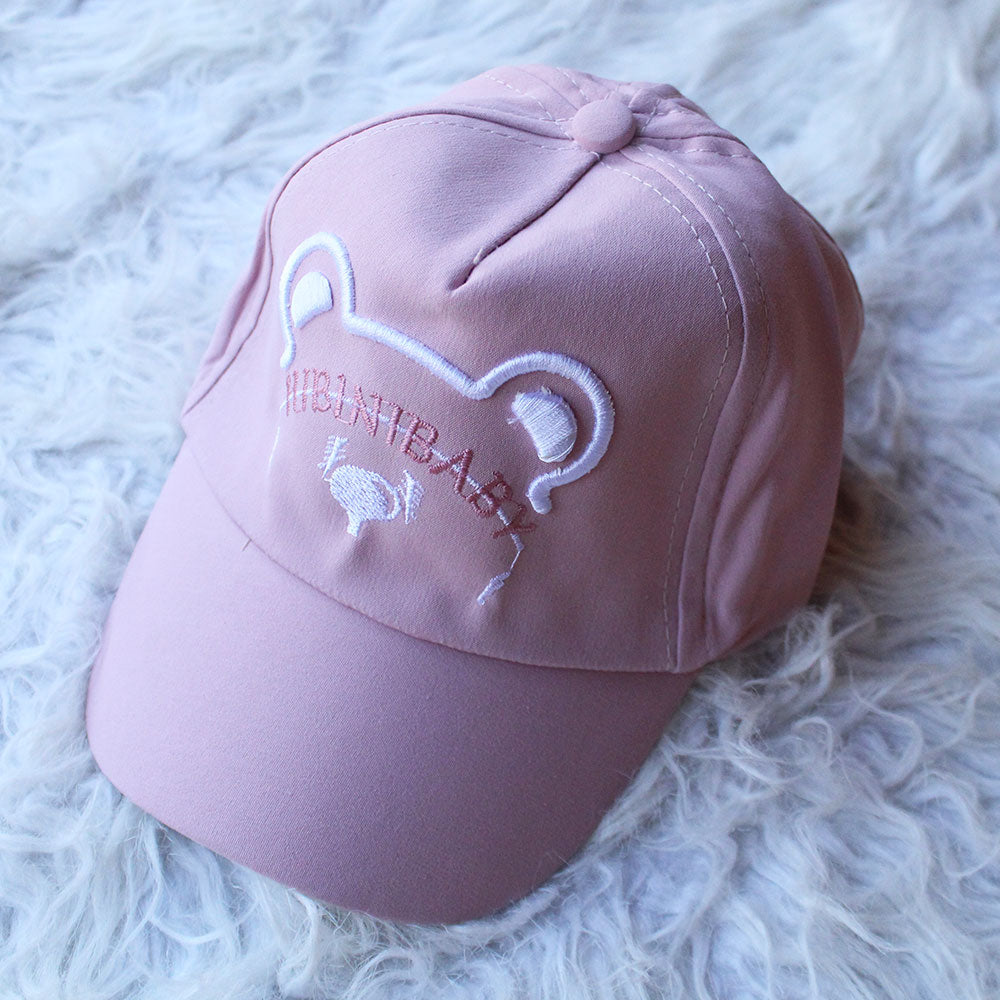 Baby Cute Kids Embroidered Cartoon Bear Stylish Fancy Hat Cap for 1-5 Years