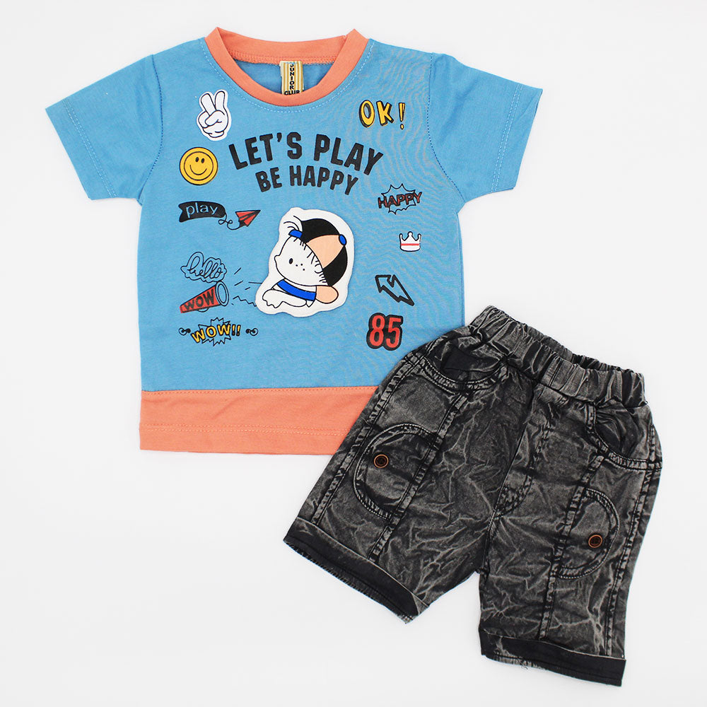 Baby 3D Lets Play Dress with Wash Shorts for 3-9 Months