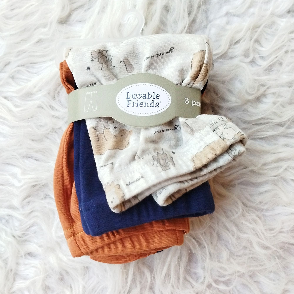 Imported Set of 3 Pcs Babies Pants Cotton Stuff for 0-9 Months