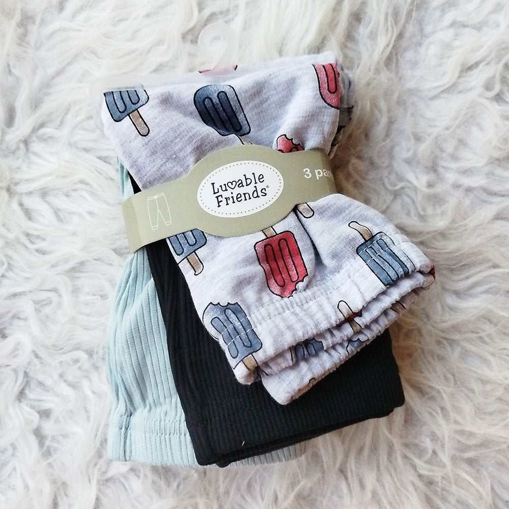 Imported Set of 3 Pcs Babies Pants Cotton Stuff for 0-9 Months