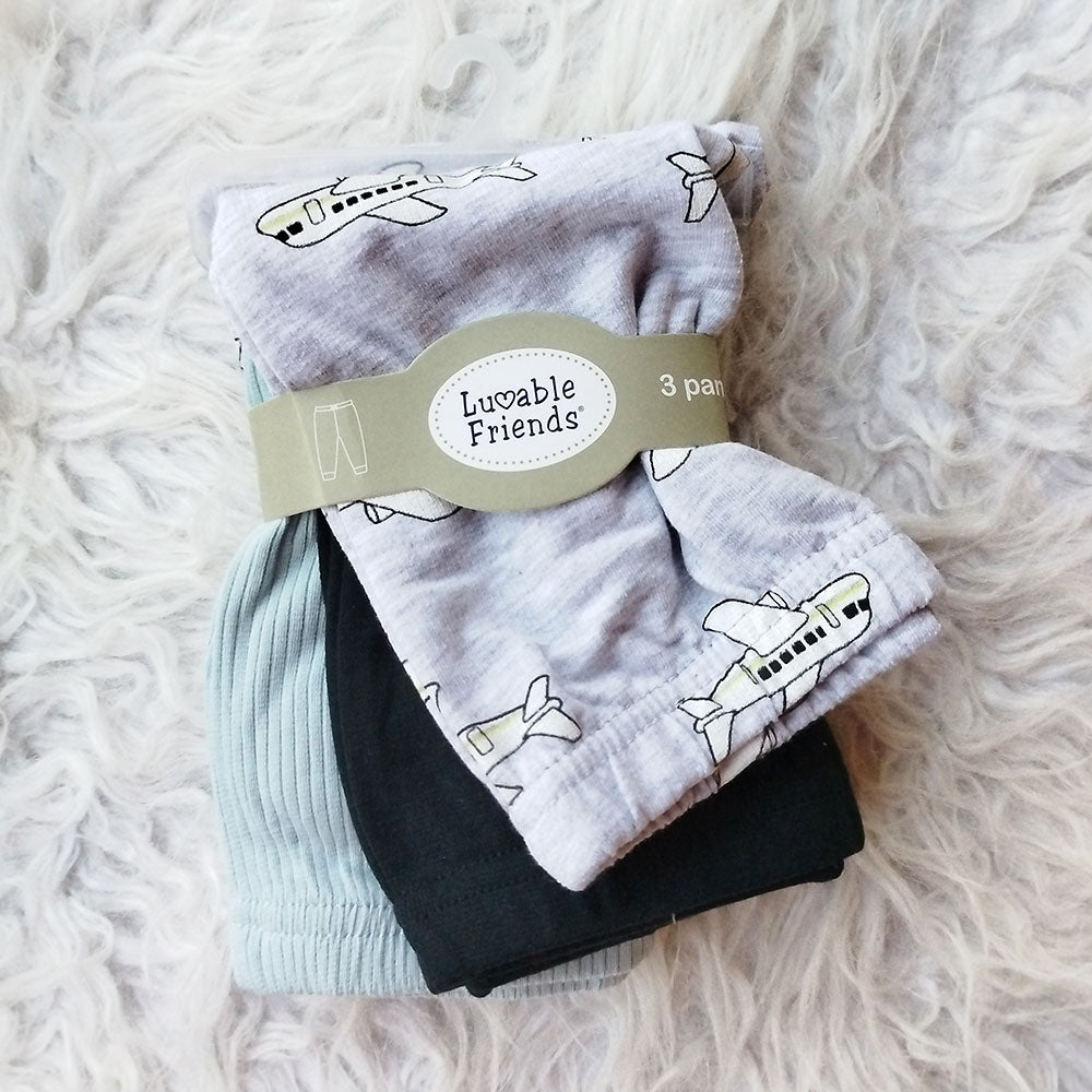 Imported Set of 3 Pcs Babies Pants Cotton Stuff for 0-9 Months