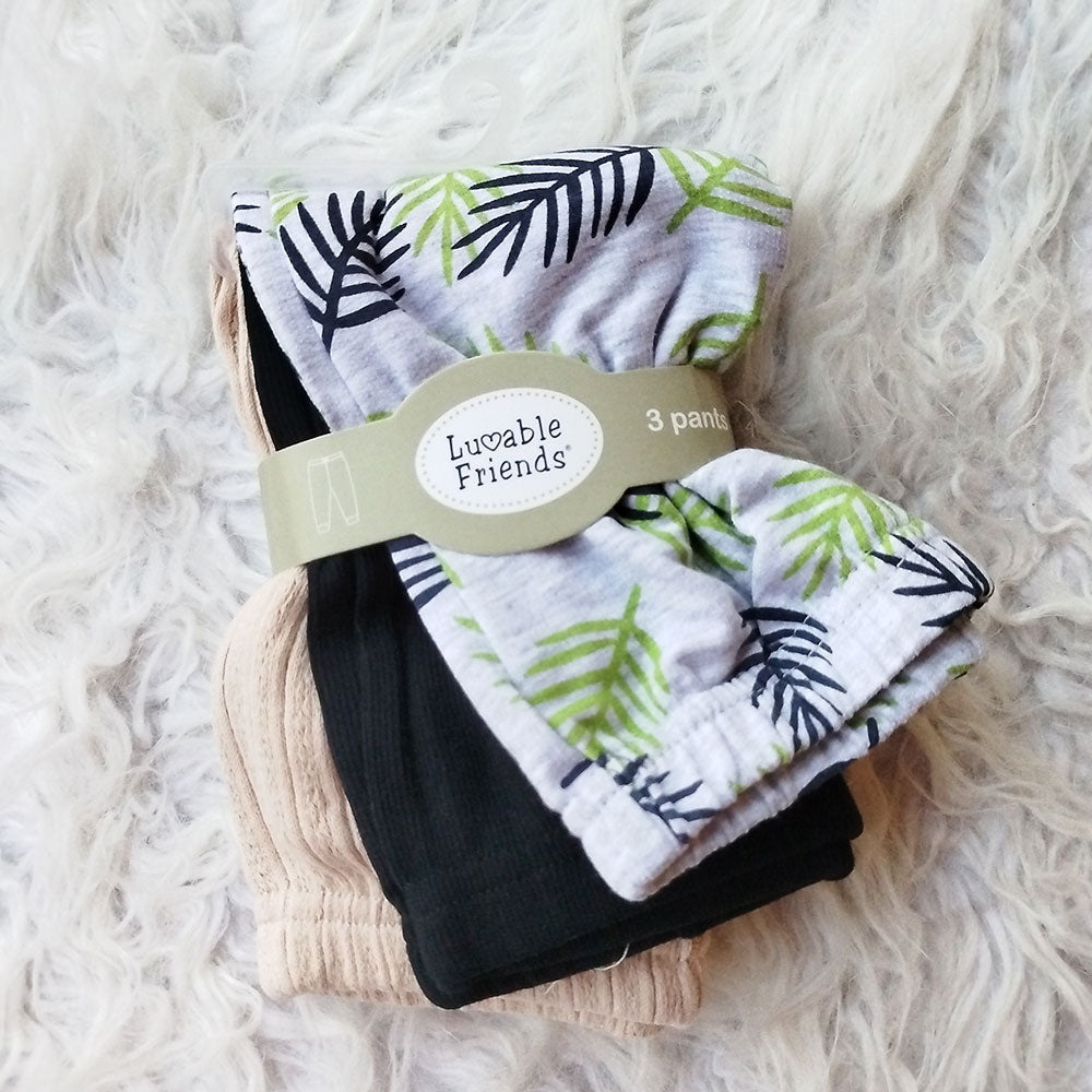 Imported Set of 3 Pcs Babies Pants Cotton Stuff for 0-9 Months