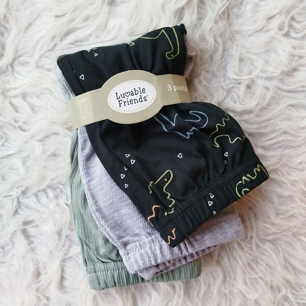 Imported Set of 3 Pcs Babies Pants Cotton Stuff for 0-9 Months