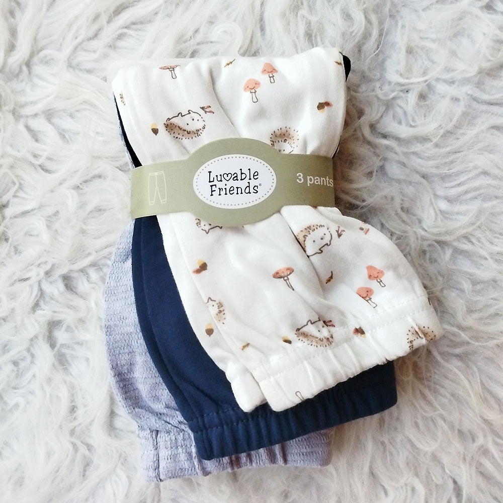 Imported Set of 3 Pcs Babies Pants Cotton Stuff for 0-9 Months