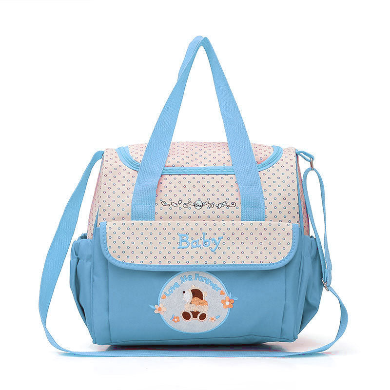 Imported Fashion Waterproof Mother Diaper Bag Multi Pocket Large Capacity with Diaper Changing Sheet