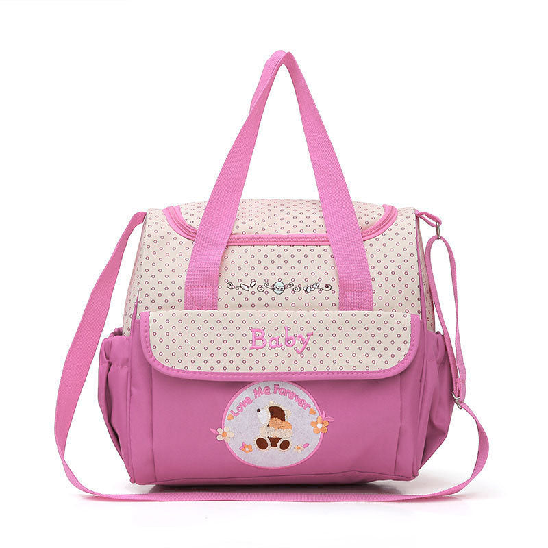 Imported Fashion Waterproof Mother Diaper Bag Multi Pocket Large Capacity with Diaper Changing Sheet