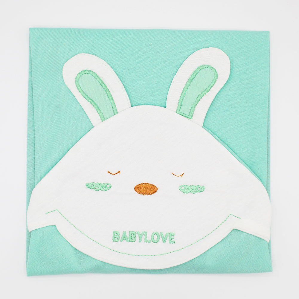 Newborn Baby 3D Bunny Long Ears Soft Wrapping Sheet Hood