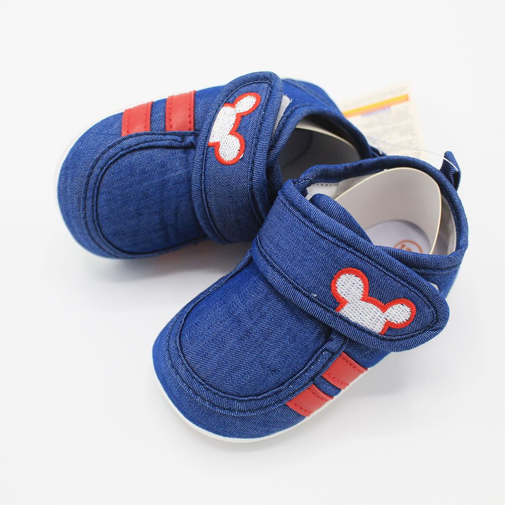 Imported Baby Kids Mickey Shoes with Velcro Fastening Strap for Boys Girls 0 - 18 Months