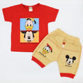 Boys Mickey Donald Dress with Cute Button Shorts for 12 Months - 24 Months