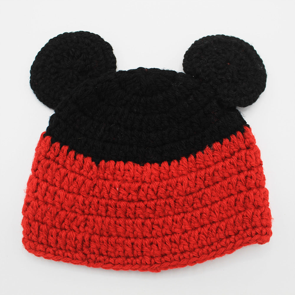 Baby Winter Warm Mickey Ears Knitted Cap for 0-12 Months