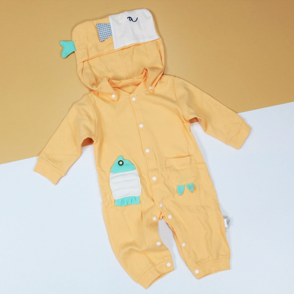 Imported Fish With Fashionable Cap Romper for 4months – 2years