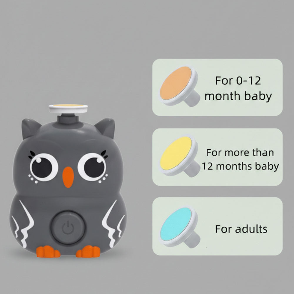 Baby Electric Nail Trimmer 3-in-1 Manicure Set | Safe Nail Clippers for Newborn, Baby & Adults