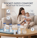 Handheld Portable Mesh Nebulizer Inhaler | Silent Rechargeable Nebulizer for Kids & Adults