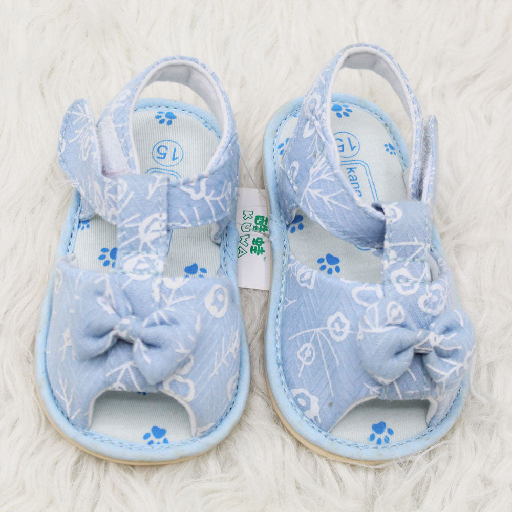 Imported Girl 3D Bow Baby Shoes Fashion Flat Sandals for 6-15 Months
