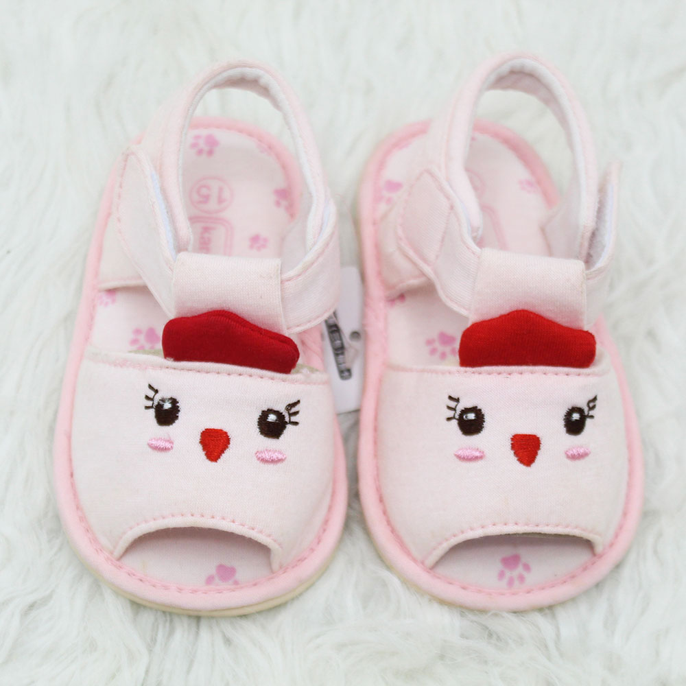 Imported Girl 3D Cute Chick Baby Shoes Fashion Flat Sandals for 6-15 Months