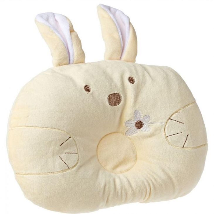 Baby Infant Sleeping Positioner Prevent Flat Head Bunny Pillow for 1-3 Years Kids