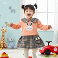 Imported 3D Bunny Winter Baby Girl Long Sleeve Shirt Frock for 9 Months - 3 Years