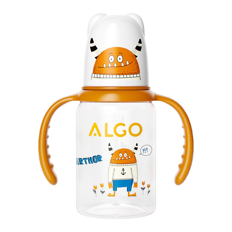 Imported Algo Cartoon Plastic Baby Feeder with Handles 120ml - 4oz