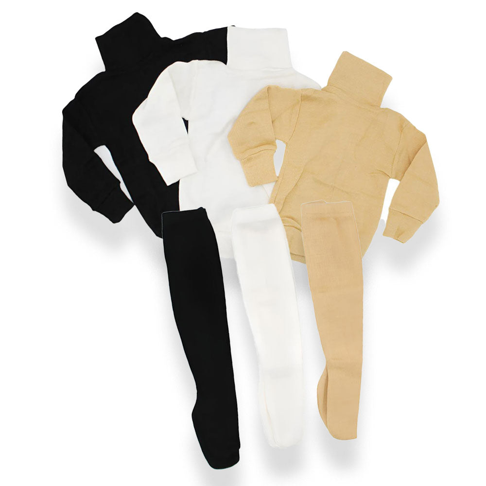 Baby Winter Warm Deal Pack of 6 High Necks and Leggings for 3 Months - 3 Years