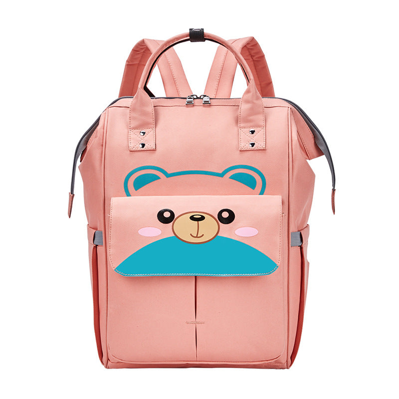 Imported Waterproof Baby Diaper Bag Cute Bear Large Capacity Backpack