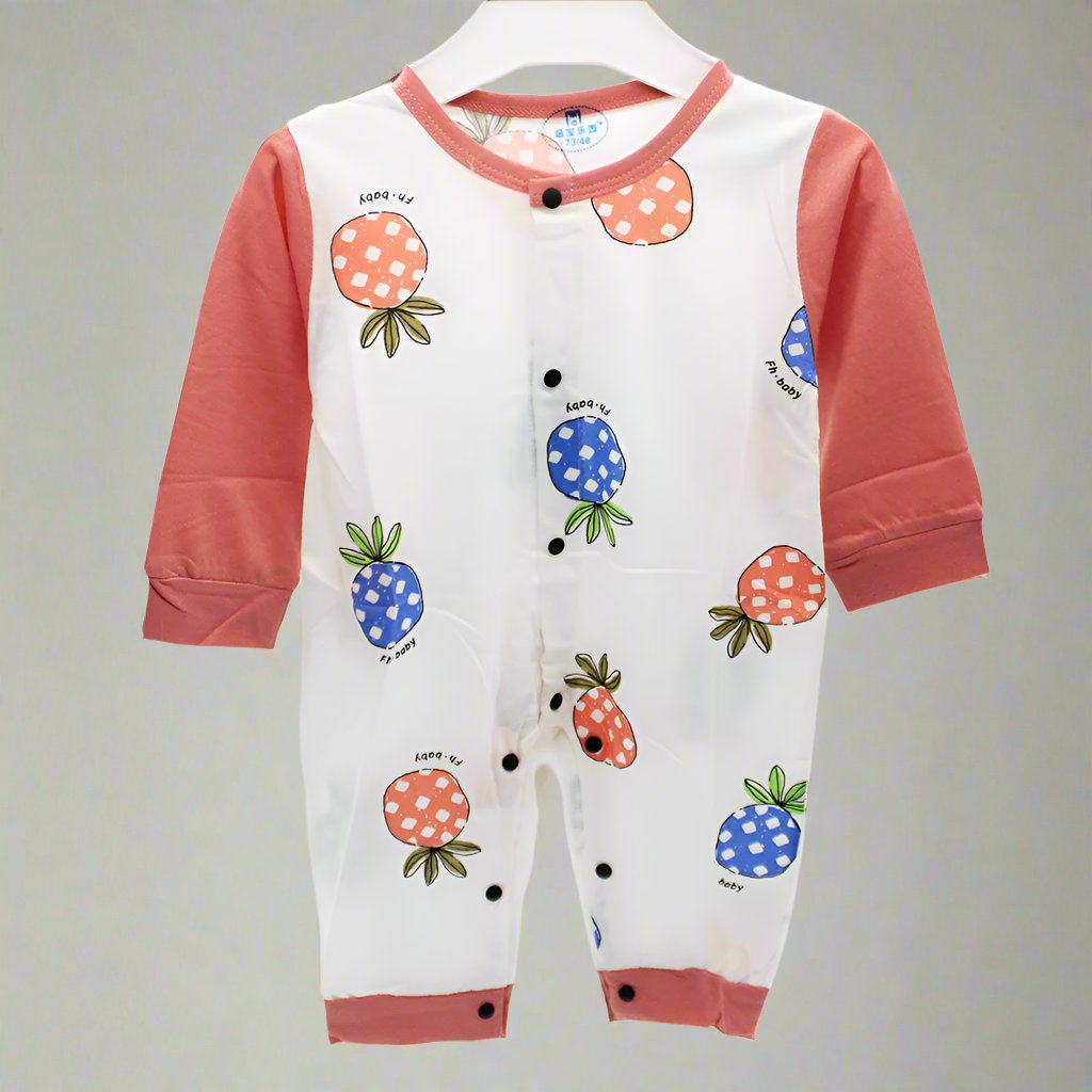 Imported Baby Full Sleeves Pineapple Romper for 6-18 Months
