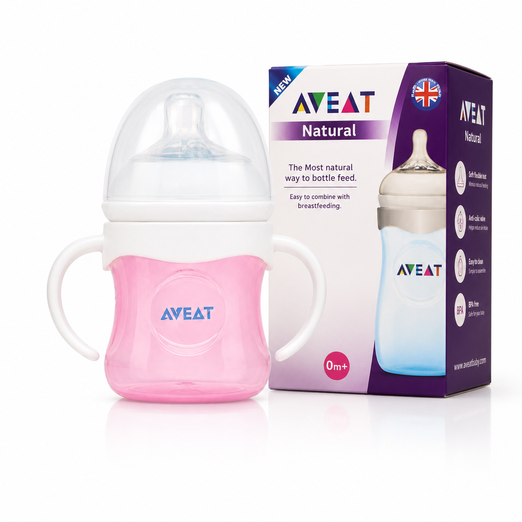 Imported Aveat Plastic Baby Feeder with Handles 120ml - 4oz