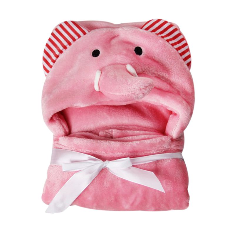 Baby Super Soft Cute 3D Character Hooded Baby AC Blanket