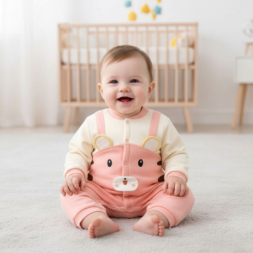 Imported 1 Pc Baby Winter 3D Cute Big Bear Polyester Filled Warm Foam Romper for 6 – 18 Months