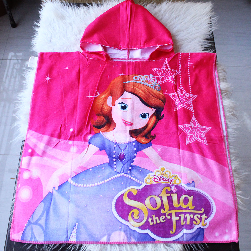 Imported Kids Soft Microfiber Towel for 1 to 7 Years Poncho Towels