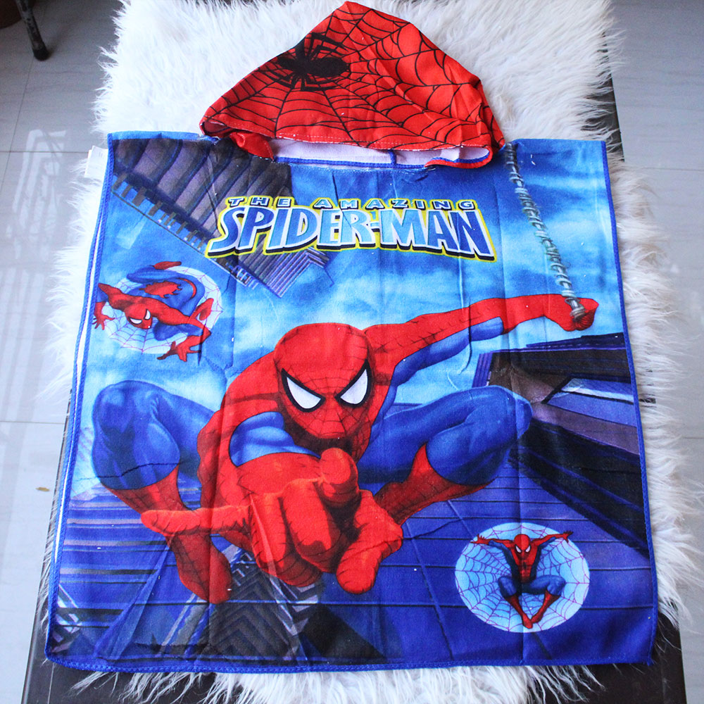 Imported Kids Soft Microfiber Towel for 1 to 7 Years Poncho Towels