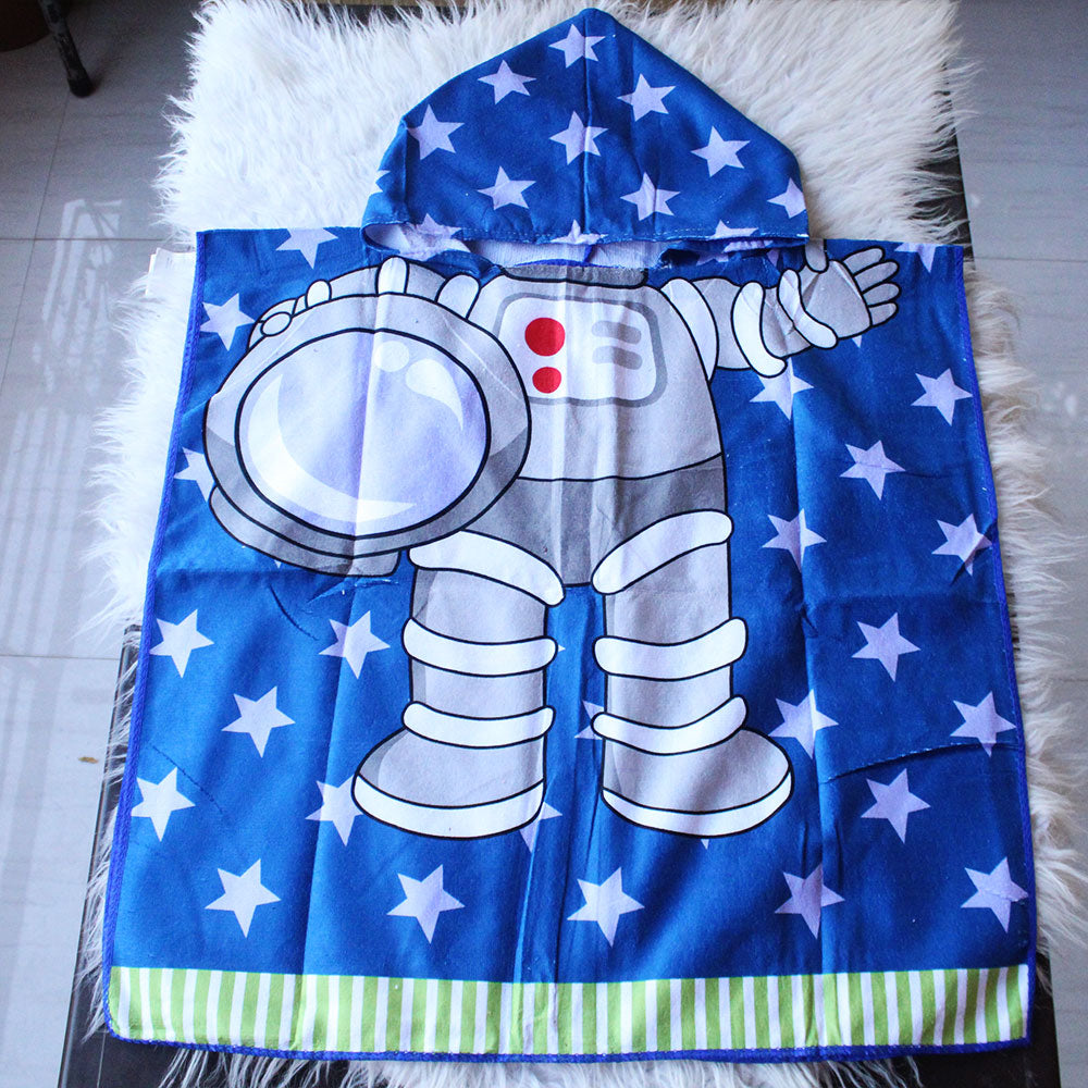 Imported Kids Soft Microfiber Towel for 1 to 7 Years Poncho Towels