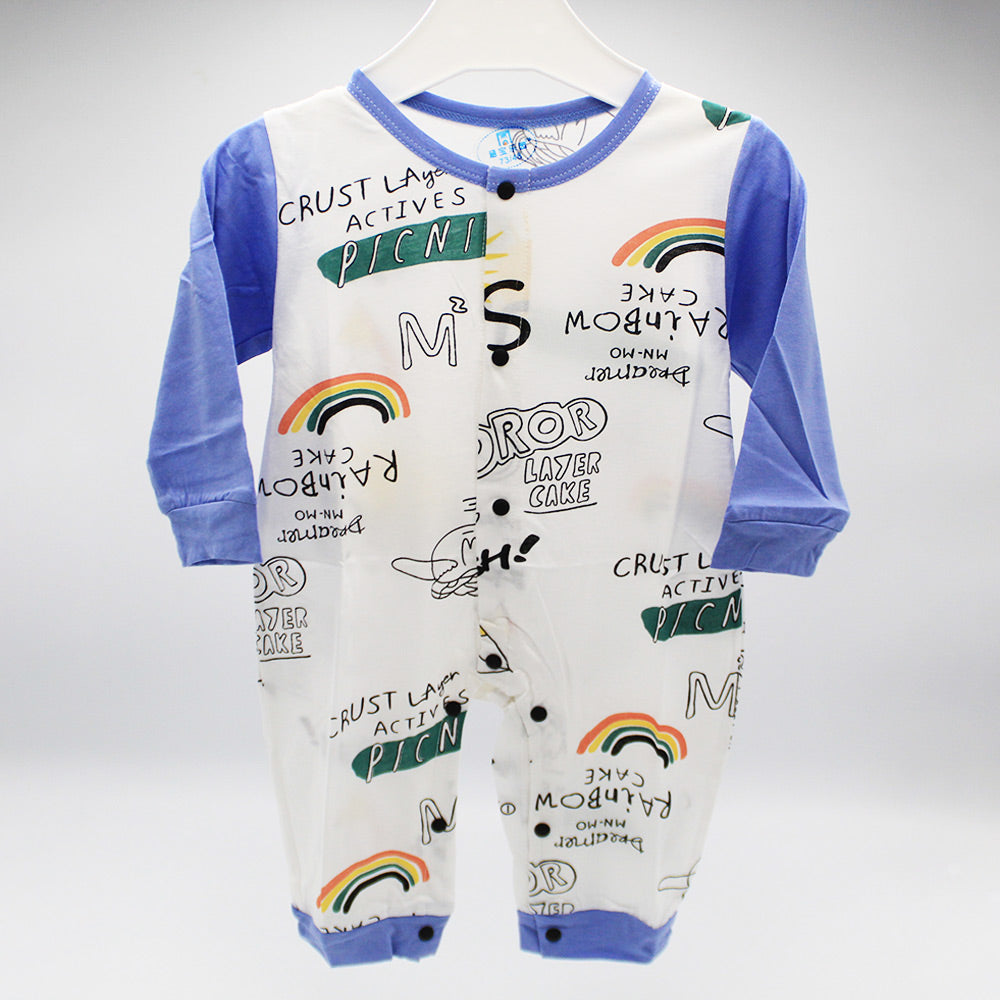 Imported Baby Full Sleeves Rainbow Romper for 6-18 Months